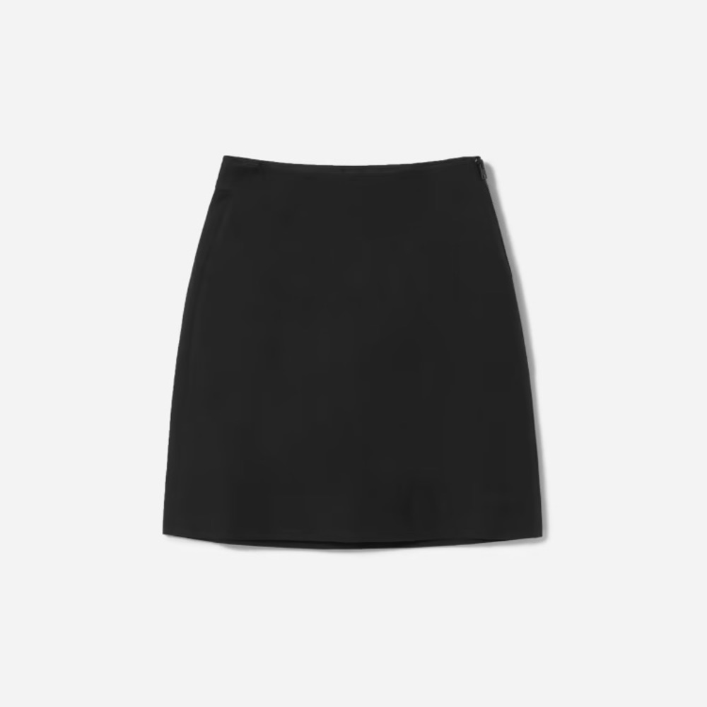 Everlane The Almost-Mini Skirt Size 0 Black